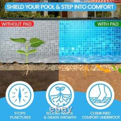 Poolvio 16x32FT Above Ground Pool Liner Pad Geotextile Puncture Barrier