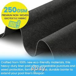 Poolvio 16x32FT Above Ground Pool Liner Pad Geotextile Puncture Barrier