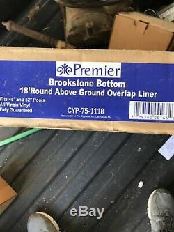 Premier Brookstone Bottom 18 48/52 Round Above Ground Overlap Pool Liner