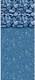 Pureline 18 Foot Round Dual Bead Pool Liner, Aqua Marble, Above Ground Pool, 54