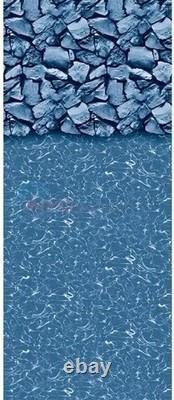 Pureline 18 Foot Round Dual Bead Pool Liner, Aqua Marble, Above Ground Pool, 54