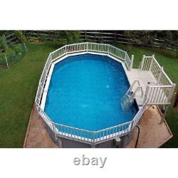RD-T Above Ground Pool Side Deck System 5' x 10' Vinyl Works Of Canada