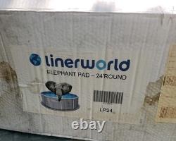 READ LINERWORLD. COM 24' Round Pool Liner Pad for above Ground Pools