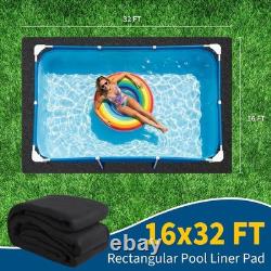 Rectangle Heavy Duty Pool Liner Pad For Above Ground Swimming Pools Protect