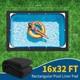 Rectangle Heavy Duty Pool Liner Pad For Above Ground Swimming Pools Protect