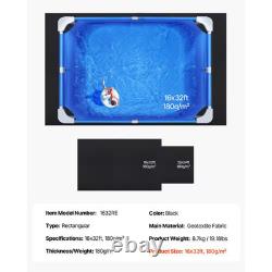 Rectangle Pool Liner Pad, 16 X 32 Ft. Pool Liner Pad for above Ground Swimming P