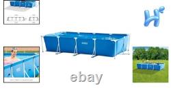 Rectangular Frame 14 ft 9 in x 7 ft 3 in x 33 in Above Ground Pool, Swimming