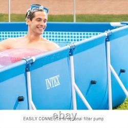 Rectangular Frame 14 ft 9 in x 7 ft 3 in x 33 in Above Ground Pool, Swimming