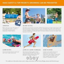 Rectangular Frame 14 ft 9 in x 7 ft 3 in x 33 in Above Ground Pool, Swimming