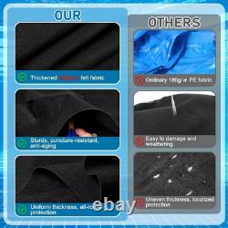 Rectangular Pool Liner Pad 11x7.5ft for Above Ground Swimming Pools, Durable & W