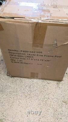 Replacement 14' X 42 Summer Waves Elite Frame Round Pool LINER ONLY