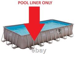 Replacement Liner for Summer Waves 24FT X12FT X 52IN Rectangular Elite Frame Poo