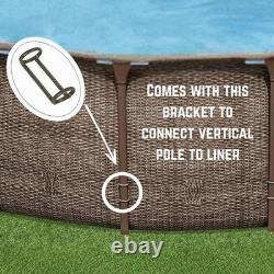 Replacement Pool Liner for Coleman/Bestway Power Steel 18ft x 48in Brown