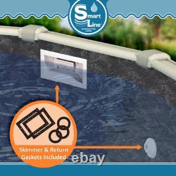 River Slate 20 Gauge Overlap 48/52 Wall Height Above Ground Swimming Pool Liner