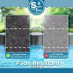 River Slate Above Ground 25 Gauge Overlap Swimming Pool Liner Choose Size