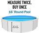 Rock Island Above Ground Overlap Swimming Pool Liners 25 Gauge (Choose Size)