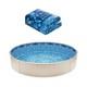 Round 24ft Pool Liner Overlap 54in Wall Height Durable Above Ground Liner