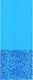 Round Above Ground Swimming Pool Liner Long Lasting Wall Overlap Blue