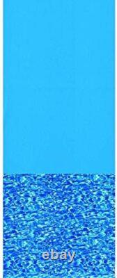 Round Above Ground Swimming Pool Liner Long Lasting Wall Overlap Blue