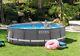 Round Above Ground Swimming Pool Liner With Filter Pump Ladder Cover 14' X 42