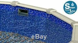 Round & Oval Above Ground Bedrock 25 Gauge Swimming Pool Overlap Liner with Guard