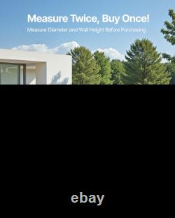 Round Pool Liner 18ft Overlap Style Pool Liner 54in Wall Height Durable