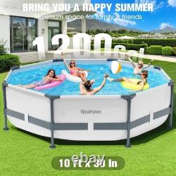 Rust-Proof 30in Deep Above Ground Pool 10ft x 30in for Outdoor Enjoyment