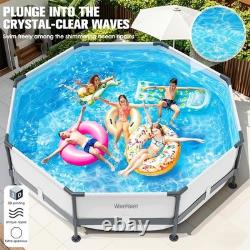 Rust-Proof 30in Deep Above Ground Pool 10ft x 30in for Outdoor Enjoyment
