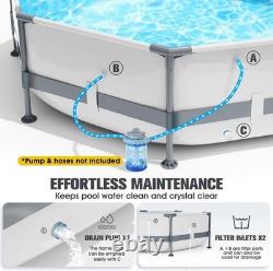 Rust-Proof 30in Deep Above Ground Pool 10ft x 30in for Outdoor Enjoyment