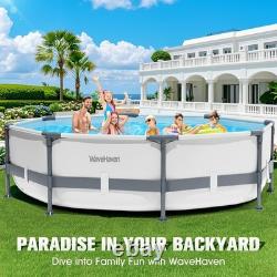 Rust-Proof 30in Deep Above Ground Pool 10ft x 30in for Outdoor Enjoyment