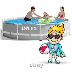 SWIMMING POOL INTEX 305cm 10ft Garden Round Frame Ground Pool + REPAIR KIT