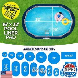 Shop Square 16-Foot-by-32-Foot Oval Pool Liner Pad for Above Ground Pools, Pu