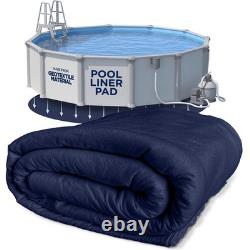 Shop Square 24-Foot Pool Liner Pad for Above Ground Pools 24' Round, Blue