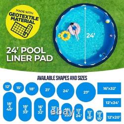 Shop Square 24-Foot Pool Liner Pad for Above Ground Pools 24' Round, Blue