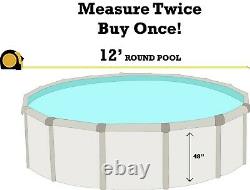 SmartLine 12' x 48 Round Swimming Pool Mystri Gold Unibead Liner 25 Gauge