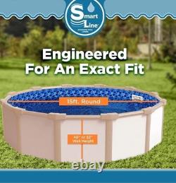 SmartLine 15' Round Overlap 25 Gauge Swimming Pool Liner withGaskets 48/52 Height