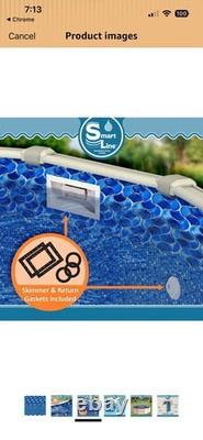 SmartLine 15' Round Overlap 25 Gauge Swimming Pool Liner withGaskets 48/52 Height