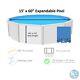 SmartLine 15' Round Overlap 60 Expandable Swimming Pool Liner Choose Pattern