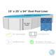 SmartLine 15' x 25' x 54 Oval Unibead 25 Gauge Pool Liner (Choose Pattern)