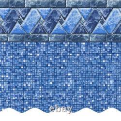 SmartLine 15' x 26' x 48 Oval Unibead 25 Gauge Above Ground Swimming Pool Liner