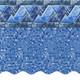 SmartLine 15' x 26' x 52 Oval Unibead 25 Gauge Above Ground Swimming Pool Liner