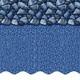 SmartLine 16' x 32' x 52 Oval Beaded 25 Gauge Pool Liner (Choose Pattern)