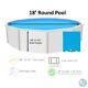 SmartLine 18' Round Overlap 20 Gauge Swimming Pool Liner (Choose Pattern)