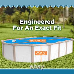 SmartLine 18' x 30' Oval Overlap 25 Gauge Swimming Pool Liner Choose Pattern