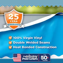 SmartLine 18' x 30' Oval Overlap 25 Gauge Swimming Pool Liner Choose Pattern