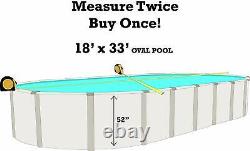SmartLine 18' x 33' x 52 Oval Unibead Laguna Swimming Pool Liner 25 Gauge
