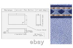 SmartLine 20 x 40' x 4' Flat Bottom Rectangle Liner For Fanta-SeaT Swimming Pool