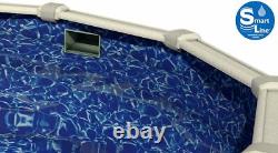 SmartLine 21' x 41' x 54 Oval Overlap Sunlight Swimming Pool Liner 25 Gauge