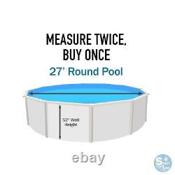 SmartLine 27' x 52 Round Unibead 20 Gauge Swimming Pool Liner Choose Pattern