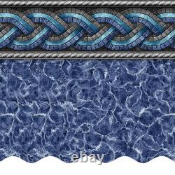 SmartLine 27' x 52 Round Unibead 30 Gauge Swimming Pool Liner Choose Pattern